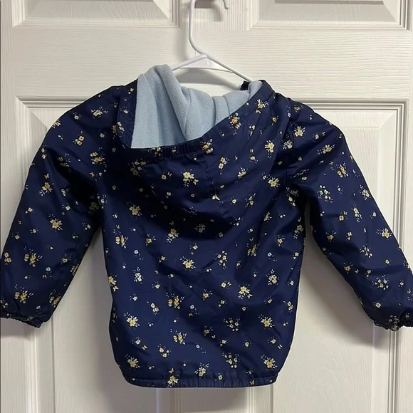 OshKosh B'gosh Blue Raincoat with Floral Design - Picture 4 of 4